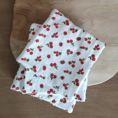 Lingettes réutilisables en coton