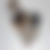 Pochette smartphone bandoulière housse étui de rangement téléphone portable beige marron léopards sonia
