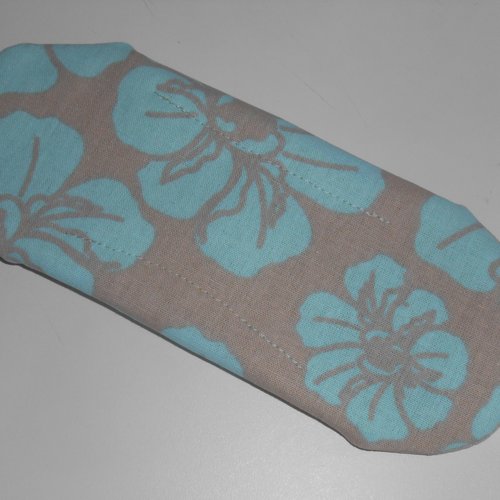 Protège slip lingerie lavable hygiènique en coton et éponge gris tiaré tahiti bleu nenette