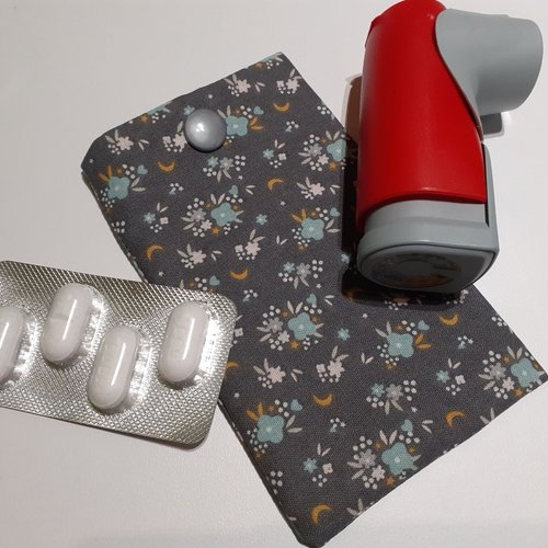 Etui multi usage pochette médicaments aérosol pilule brossette fil dentaire brossette rouge à lèvre carte transport ilona