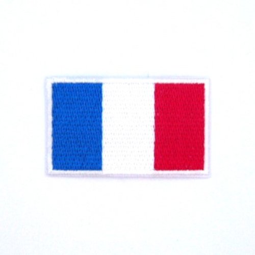 Ecusson thermocollant drapeau france ( 5 x 3 cm )