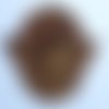 Ecusson aviateur marron à coudre ( 17,5 cm x 24 cm)