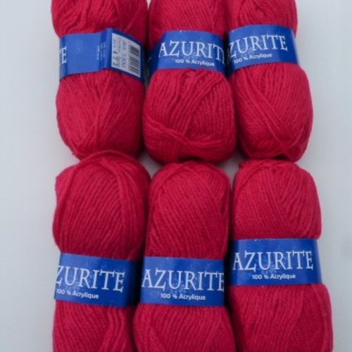 Lot de 10 pelotes de laine à tricoter Azurite 100% acrylique vert