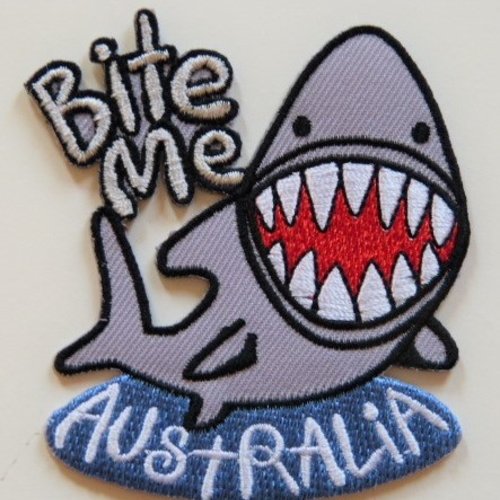 Ecusson thermocollant requin australia