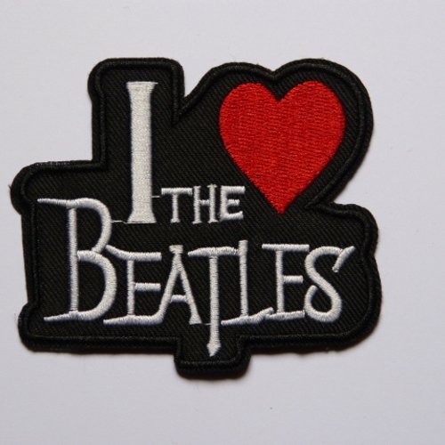 Ecusson thermocollant i love the beatles