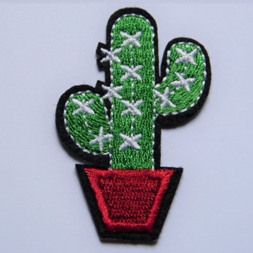 Ecusson thermocollant plante cactus