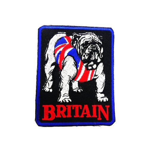 Ecusson thermocollant britain chien bulldog