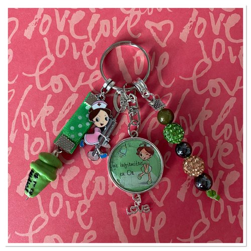 Porte clés infirmiere