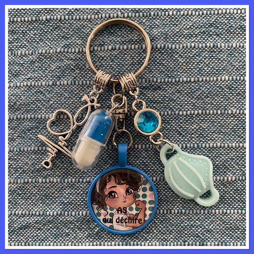 Porte clefs aide soignante
