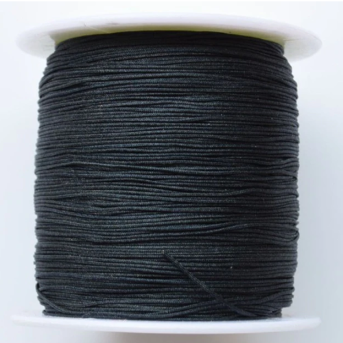 1 mètre de fil nylon noir 0.5 mm de diamètre, fil noir