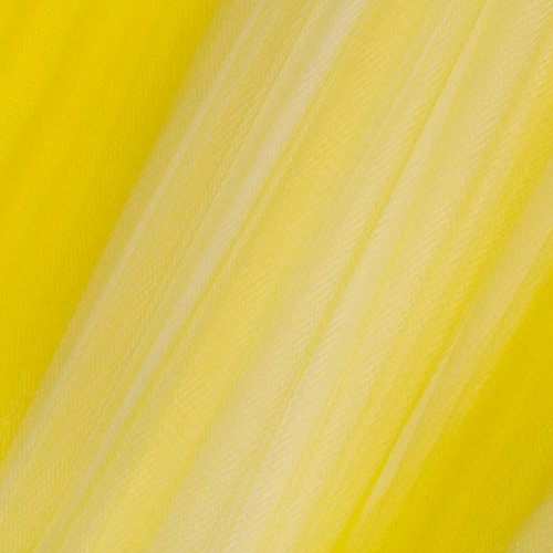 Tulle souple jaune citron largeur 300 au metre