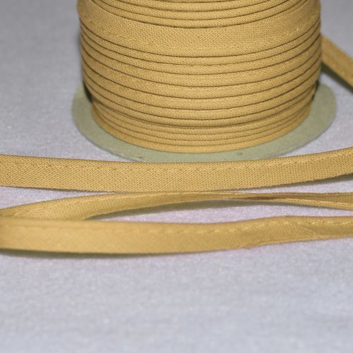 10 mm - passepoil coton beige au mètre