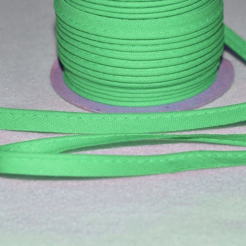 10 mm - passepoil coton vert lagon au mètre