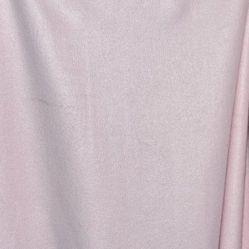 Tissu polaire rose clair coton polyester au metre