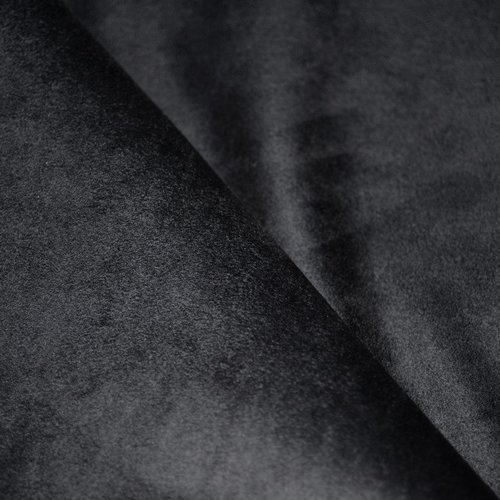 Tissu suédine, noir, traité teflon, coupe par 25 cms.
