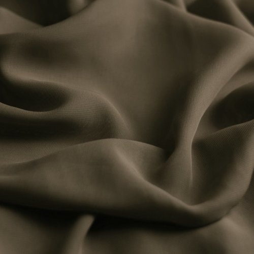 Tissu mousseline polyester gris foncé, coupe par 50 cms