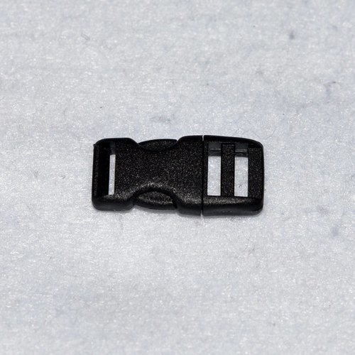10 mm - noir - clip fermeture boucle attache rapide - qualité extra.