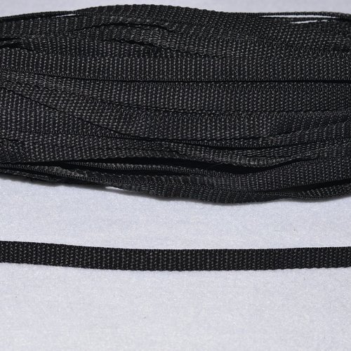 Sangle 15 mm - noir - polypropylene - coupe au mètre - qualité extra