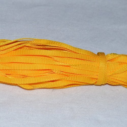 Sangle 15 mm - jaune - polypropylene - coupe au mètre - qualité extra