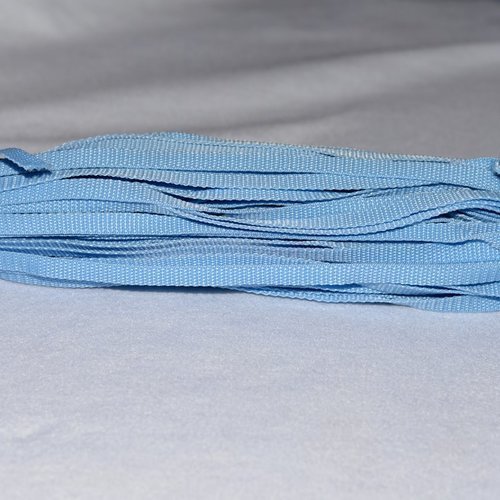 Sangle 15 mm - bleu clair - polypropylene - coupe au mètre - qualité extra