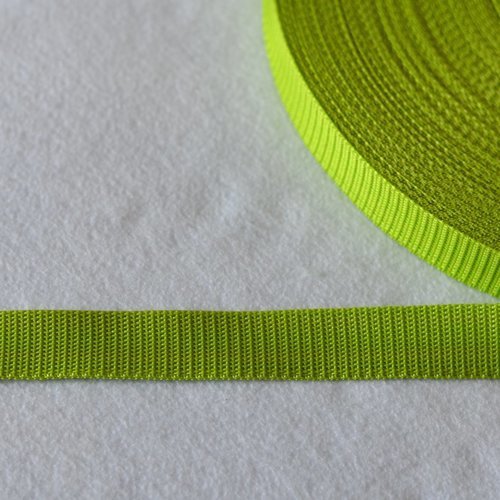 Sangle 20 mm - vert anis - polypropylene - coupe au mètre - qualité extra