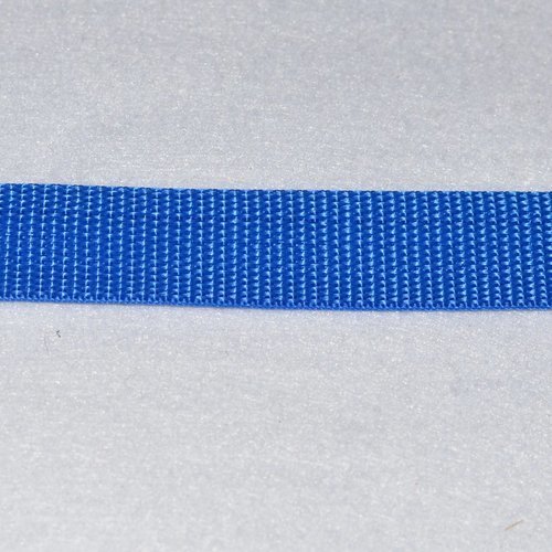 Sangle 20 mm - bleu royal - polypropylene - coupe au mètre - qualité extra