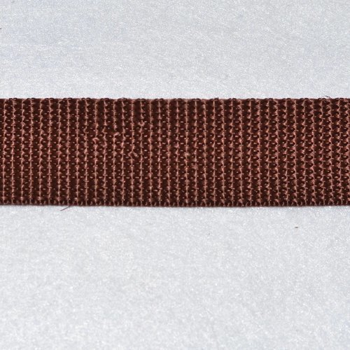 Sangle 20 mm - marron - polypropylene - coupe au mètre - qualité extra