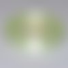 Ruban de satin 12 mm - vert lichen - bobine de 27 mètres