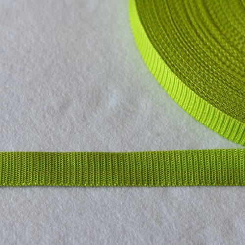 Sangle 25 mm - vert anis - polypropylene - coupe au mètre - qualité extra