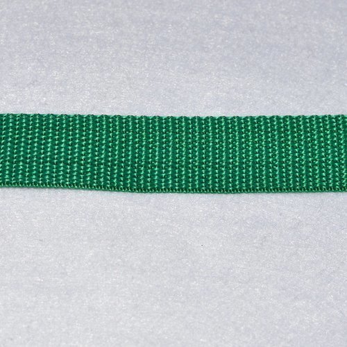 Sangle 25 mm - vert gazon - polypropylene - coupe au mètre - qualité extra
