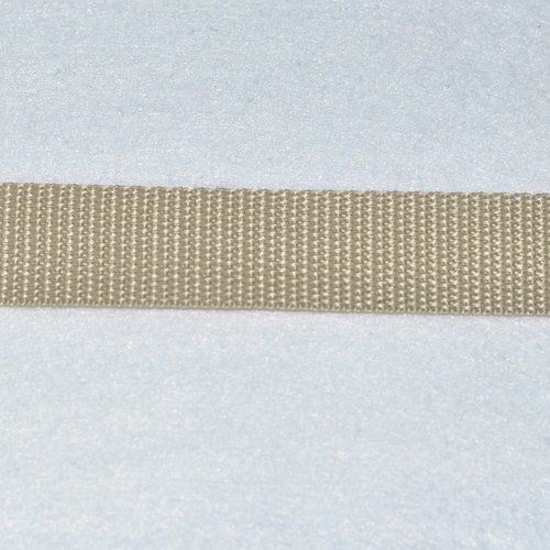 Sangle 30 mm - beige clair, lin - polypropylene - coupe au mètre - qualité extra