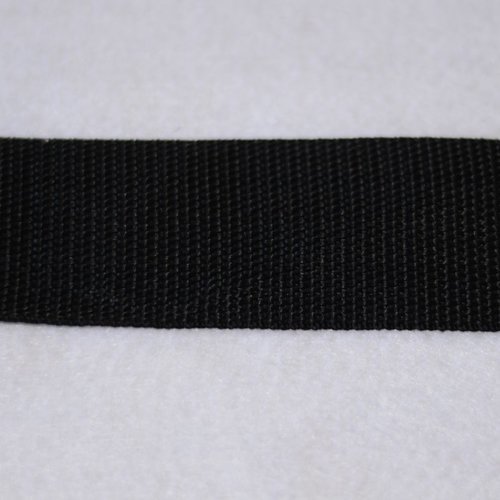 Sangle 40 mm - noir - polypropylene - coupe au mètre - qualité extra