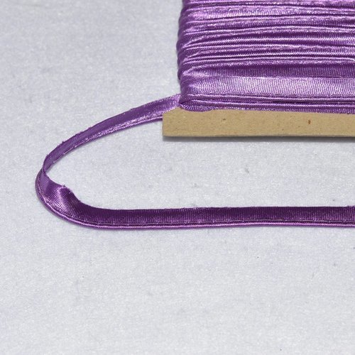 Passepoil satin - 11 mm -  violet, au mètre
