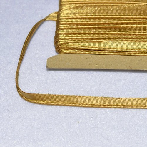 Passepoil satin - 11 mm -  bronze clair, au mètre
