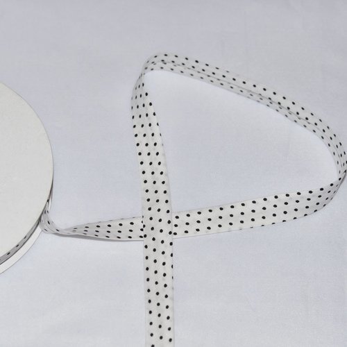 Biais coton n° 98 largeur 15 mm avec rabats de 5mm – coupe au mètre
