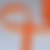 Biais coton orange flamme largeur 18 mm – coupe au mètre