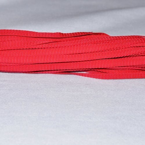 Sangle 15 mm - rouge - polypropylene - coupe au mètre - qualité extra