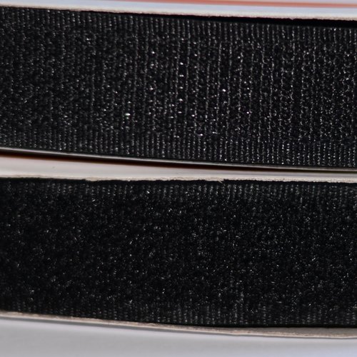 Velcro® - Bande auto-agrippante à coudre - 10 mm Noire - 2 m