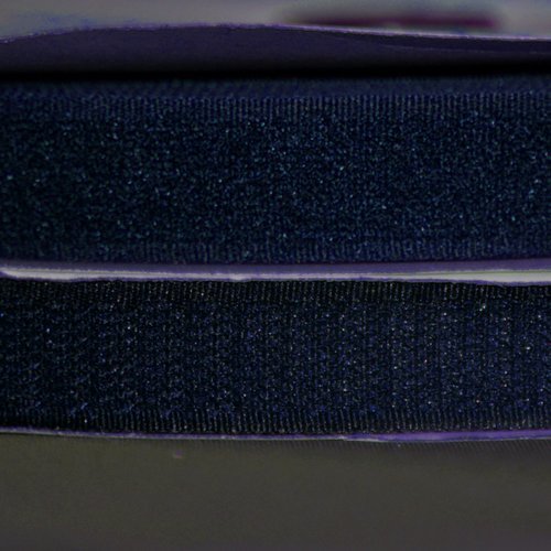 20mm - bande auto agrippante type velcro bleu marine scratch à coudre, coupe au mètre.
