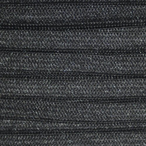 Elastique plat noir largeur 10 mm souple - lot de 5 mètres