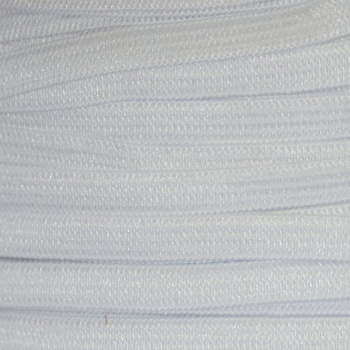 Elastique plat blanc largeur 10 mm souple - coupe au mètre