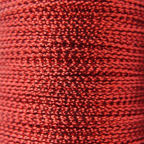 Cordon metallique rouge ø 1mm - coupe au mètre