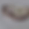 Ruban de satin 12 mm - marron pois blanc - coupe au mètre