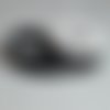 Ruban de satin 25 mm - noir pois blanc - coupe au mètre