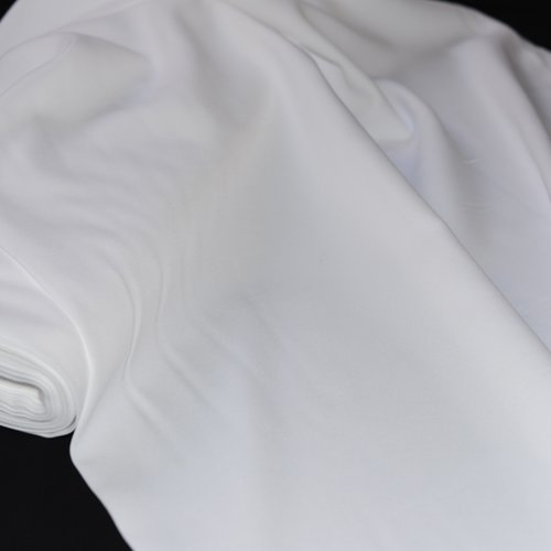 Tissu coton, blanc, coupe par 20 centimètres -  largeur 280 cms