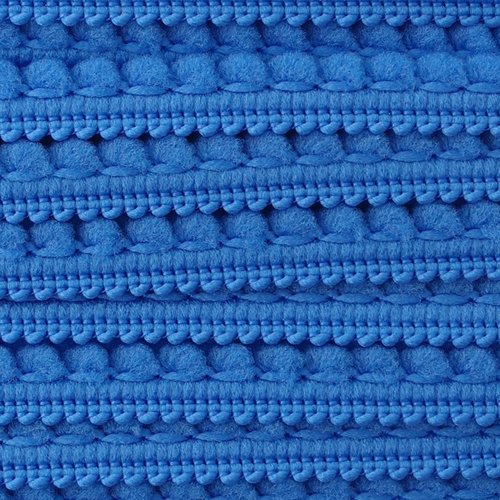 Ruban galon mini pompons 10mm - bleu royal