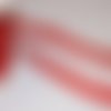 Ruban elastique rouge fantaisie vague - coupe au mètre