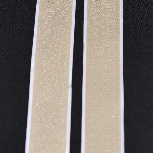 Scratch type Velcro adhésif Blanc - Mercerie