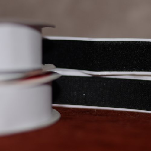 Velcro Scratch auto adhessif en 50 mm noir, bande Scratch autocolla