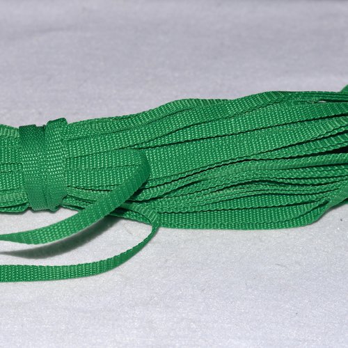 Sangle 10 mm - vert gazon - polypropylene - coupe au mètre - qualité extra